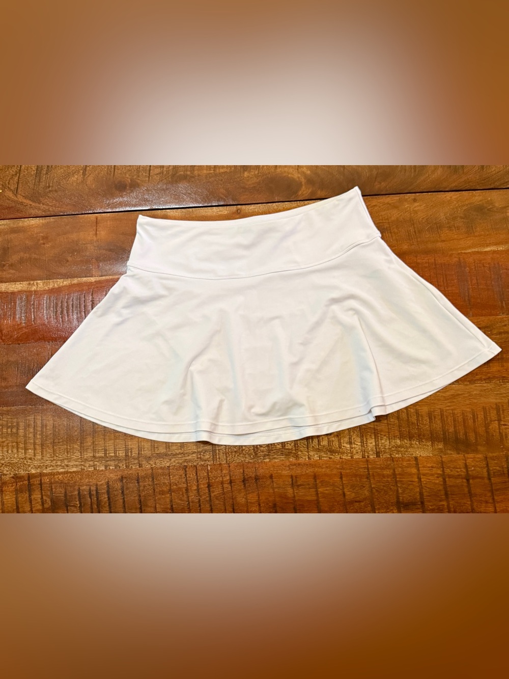 Baleaf White Circle swim Skirt with High Waistband